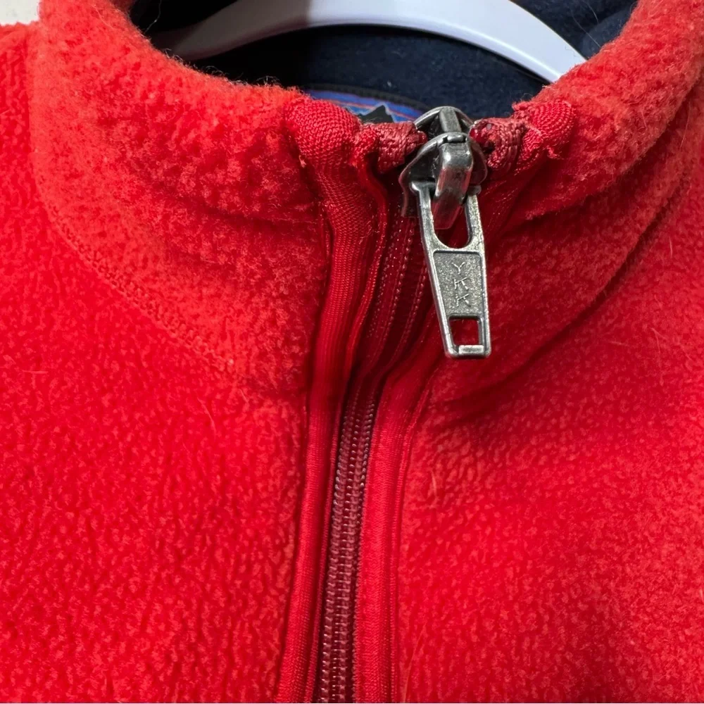 Vintage Patagonia Synchilla Red Full Zip Vest Style 25182 Men's Size L